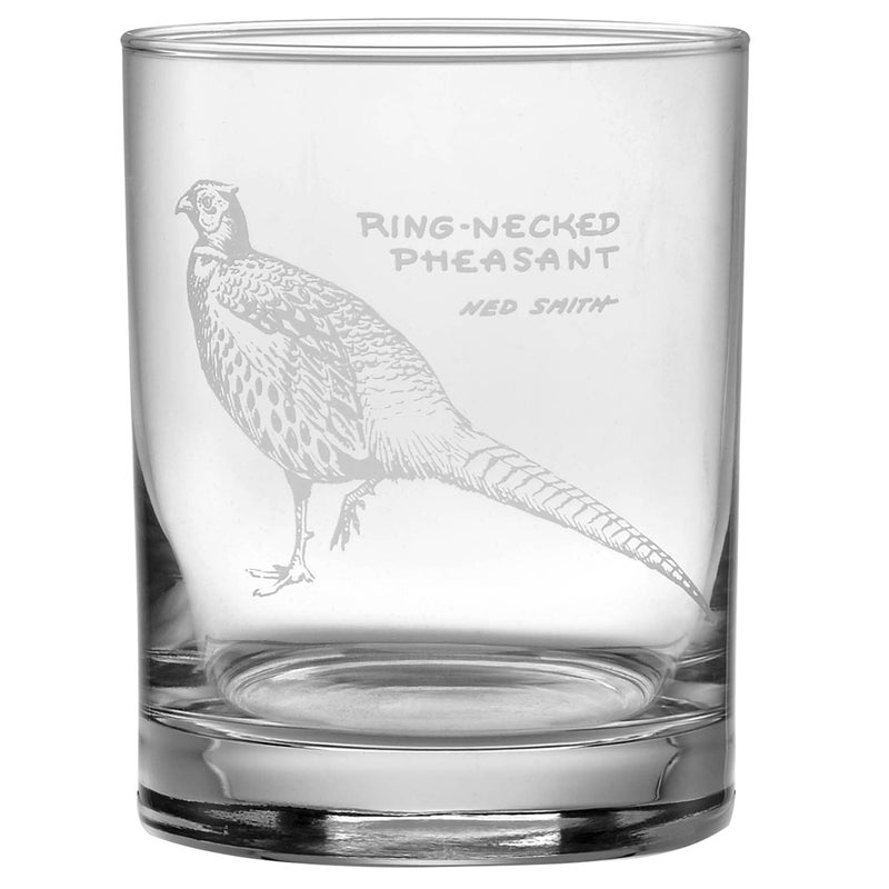 Culver Ned Smith Upland Gamebirds 14-Ounce (DOF) Double Old Fashioned Glass Assorted Set of 4 - Image 4